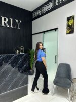 ⁦SPLIT BLACK FLARED⁩ - الصورة ⁦2⁩