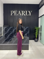 ⁦BURGUNDY MELTON⁩ - الصورة ⁦3⁩