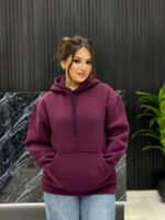 ⁦BURGANDY HOODIE⁩ - الصورة ⁦2⁩